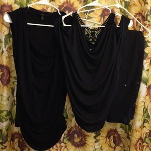 Maternity tops and black jeggings size M/L
